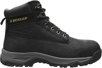 Dunlop Veiligheidslaarzen voor heren van nubuck met stalen neus (Zwart)
