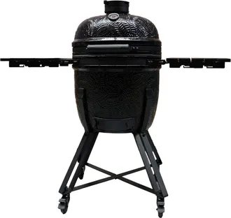 Barbecook Barbecue A Carbonella Barbecook Kamal 2.0 In Ceramica Nero Con Griglia 46 Cm