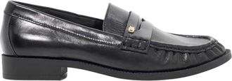 Dune London Galex leren penny loafers voor dames (Zwart)