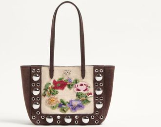 Valentino Garavani Valentino Garavani Nellc&ocirc;te Mini Embroidered Shopping Bag Wo