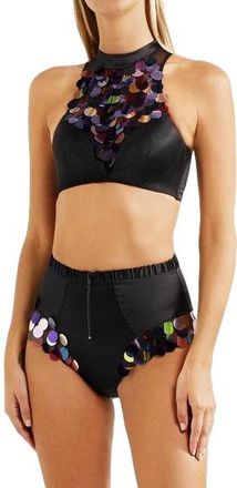 Agent Provocateur Reno Embellished High Neck Bra
