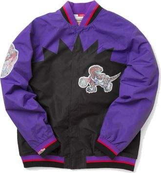 Mitchell & Ness 75th Anniversary Warm Up Jacket Toronto Raptors OJBF1201-TRAYYPPPBLCK