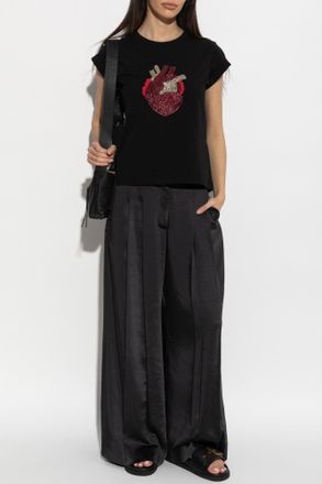 AllSaints T-shirt Andrea, Womens, Black