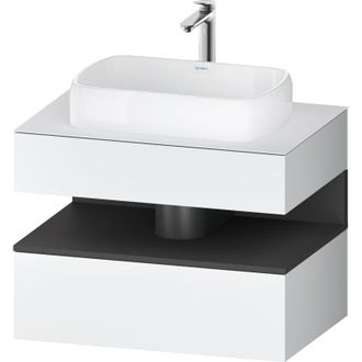 Duravit Duravit - Qatego Consola Mueble Bajo Lavabo, 1 Extra&iacute;ble, 1 Caj&oacute;n