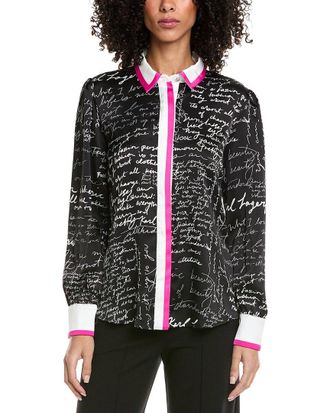 Karl Lagerfeld Karl Lagerfeld Script Blouse