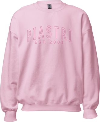 Generic Oscar Piastri F1 Pink Sweatshirt (as8, alpha, l, regular, regular)