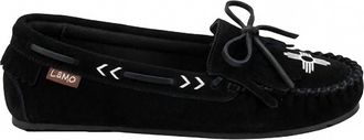 Lamofootwear Womens Alita Slip-On Moccasins In Black/white