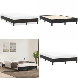 vidaXL Giroletto senza Materasso Nero 120x210 cm Velluto - Letto con base a doghe - Letto in velluto
