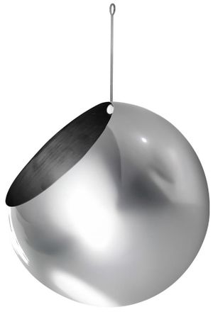 AYTM H&auml;ngender In-/Outdoor Design Blumentopf Globe, Silver