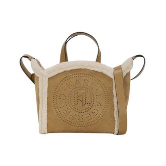 Karl Lagerfeld K/Circle Small Tote - Dames - Shoppers - Bruin - ONE Size - Leer - Tassen