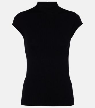 Jardin Des Orangers Top acanalado de lana virgen