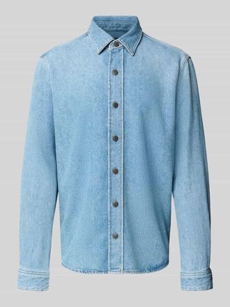 Marc O'Polo Regular Fit Freizeithemd in Jeansblau, Gr&ouml;&szlig;e XL