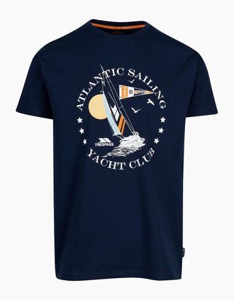 Trespass Mens Trespass Mens Cedarf Printed T-Shirt - Navy - Size: 36
