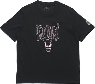 adidas Don Venom Tee Basketball Sports Short Sleeve Black GI8874
