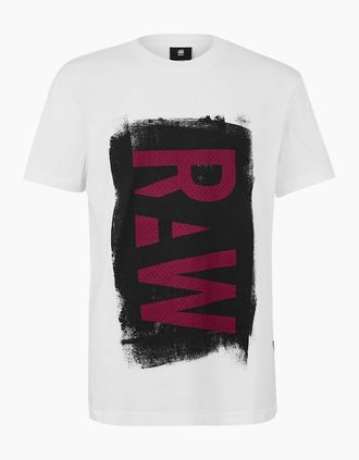 G-Star Mens Painted ts - White - Size: 42