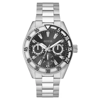 Guess Letterman Quartz Black Dial Mens Watch GW0904G1