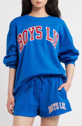 Boys Lie Game Changer Kara Graphic Sweatshirt in Blue at Nordstrom, Size X-Small
