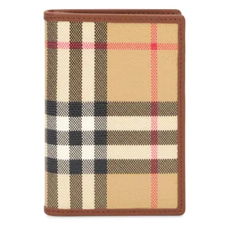 Burberry Check Bifold Wallet - male - Burberry - Wallets & Cardholders - Beige - ONE SIZE - Accessories