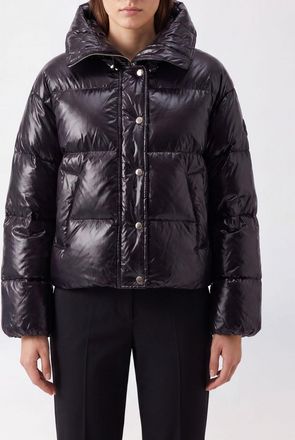 Pinko Piumino corto impermeabile in nylon trapuntato con cappuccio