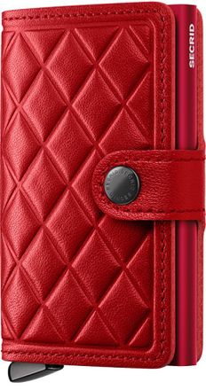 Secrid Premium Miniwallet+ Emboss Diamond in Red at Nordstrom
