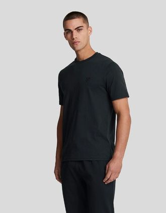 Lyle & Scott Lyle And Scott Mens Cotton Crew Neck T-Shirt - Black - Size: 36