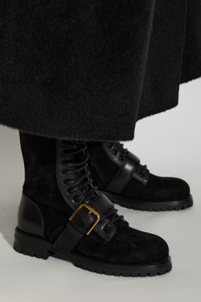 Dolce & Gabbana Suede Ankle Boots, Womens, Black