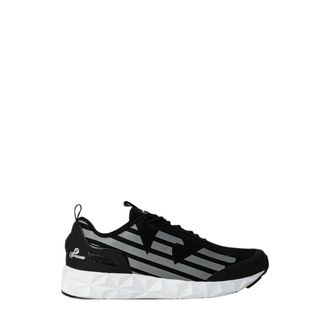 Emporio Armani Polyester Sneaker - Heren - Sneakers - Zwart - 40 2/3 EU - Polyester - Schoenen