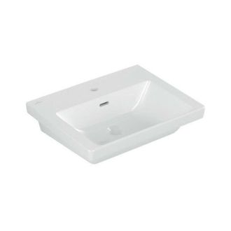 Villeroy & Boch Villeroy&boch - Lavabo Del Ba&ntilde;o V&b Subway 3.0 550x440 Mm Fregadero Con Desbordamiento Con Orificio Para Toque Blanco C+