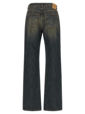 Fendi Cotton Straight-Leg Jeans - Blue