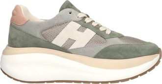 Hogan H714 Allacciato H - Dames - Sneakers - Groen - 35 1/2 EU - Su&egrave;de - Schoenen