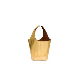 Alberta Ferretti Eel Leather Bucket Bag - female - Alberta Ferretti - Bucket Bags - Yellow - ONE SIZE - Bags
