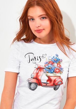 Joe Browns Stretch Cotton Graphic Tee in Beautiful Life at Nordstrom, Size Medium