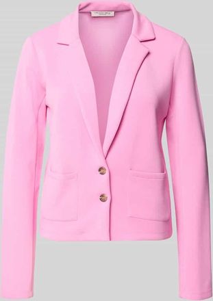 Christian Berg Sweatblazer mit Taschen und Revers in Rosa, Gr&ouml;&szlig;e XXL