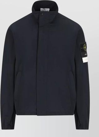 Stone Island high neck long sleeve jacket side pockets