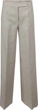 Max Mara Tailored linen drill trousers