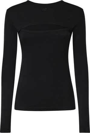 Courr&egrave;ges Long Sleeve Tops - Dames - Longsleeves - Zwart - XS - Tops