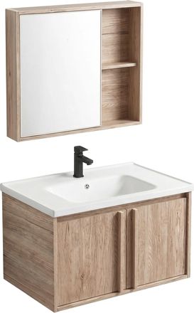 Rea Un Conjunto De Muebles De Ba&ntilde;o Con Lavabo Rea Gama T25023 Qhm 60cm Beige