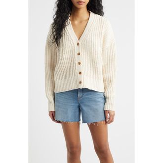 Rip Curl Neon Isles Cardigan in Off White at Nordstrom, Size X-Large