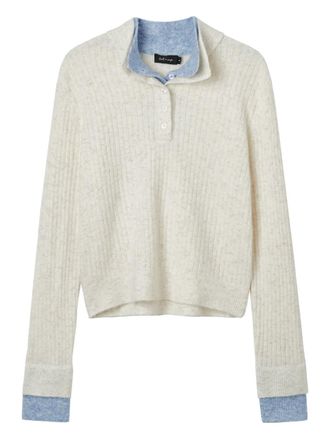 Tout &agrave; Coup Maglione a coste - Toni neutri