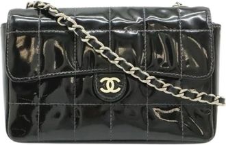 Chanel Pre-owned 2.55 Borsa a tracolla 2way in pelle verniciata - - Pre-owned - Donna - Nero - ONE SIZE