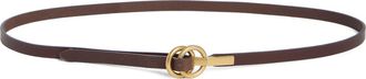 Rag & Bone Dakota Thin Leather Belt in Dark Espresso at Nordstrom Rack, Size X-Small