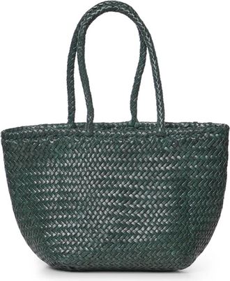 Dragon Diffusion Grace Small Basket Bag - Dames - Tassen - Groen - Maat: ONE Size Zijde