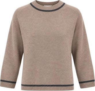 Marella Emmegrege Trui - Dames - Truien - Beige - Maat: XL Wol