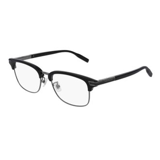 Montblanc Mens Black Rectangular Eyeglass Frames MB0043O 001
