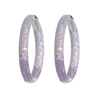 Nickho Rey Tire Hoop in Purple/white Rhodium at Nordstrom