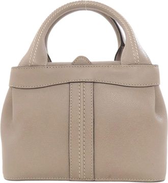 Valextra Leather Handbag (Pre-Owned)