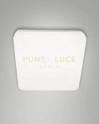 Fabas Luce Folk Plafoniera Bianca L.28x28cm A Led 27w 3000k 2500lm Ip65