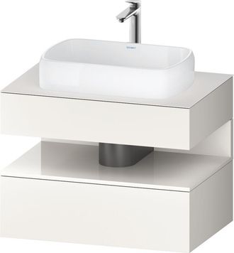 Duravit Duravit - Qatego Consola Mueble Bajo Lavabo, 1 Extra&iacute;ble, 1 Caj&oacute;n