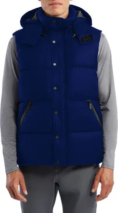 Hunter Chiswell Water Repellent Quilted Puffer Vest in Oceano at Nordstrom, Size Xx-Large
