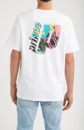 Les Deux x Prince Organic Cotton Graphic T-Shirt in White at Nordstrom, Size Xx-Large
